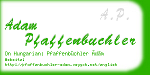 adam pfaffenbuchler business card